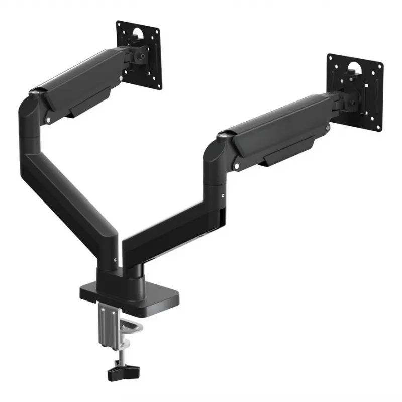 GEMBIRD op bureau gemonteerde verstelbare dubbele monitorarm 17-32 inch, zwart