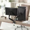 GEMBIRD op bureau gemonteerde verstelbare dubbele monitorarm 17-32 inch, zwart