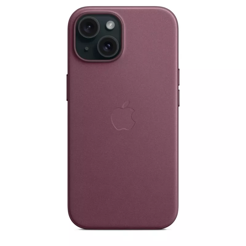Apple FineWoven Case met MagSafe iPhone 15 Mulberry