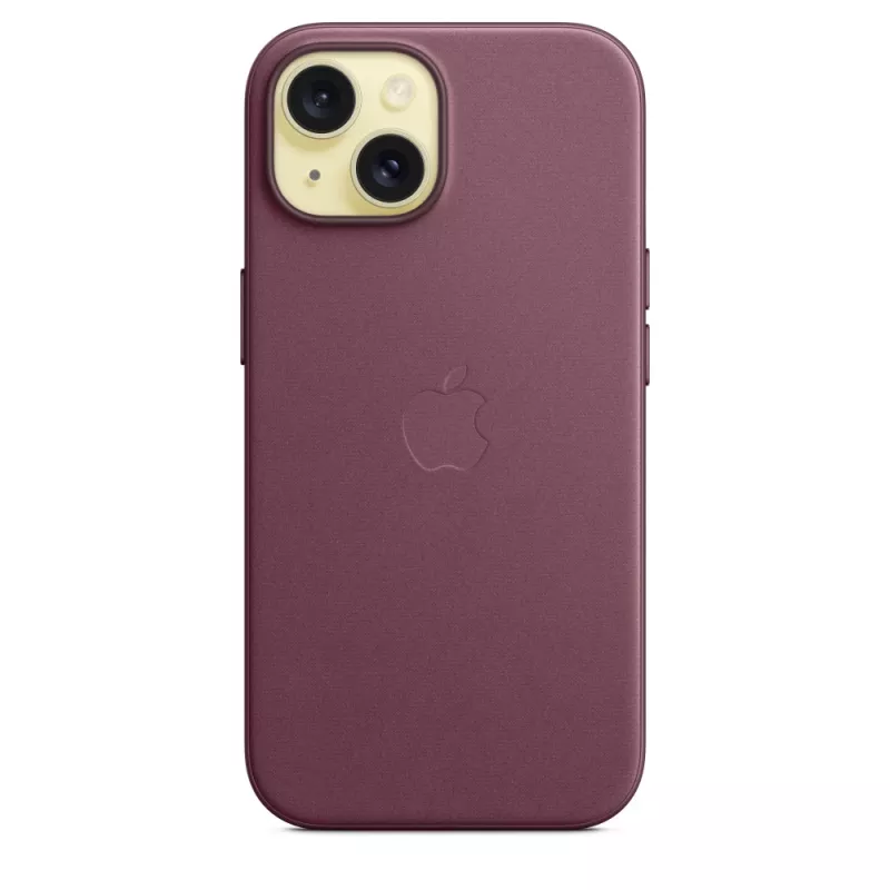 Apple FineWoven Case met MagSafe iPhone 15 Mulberry