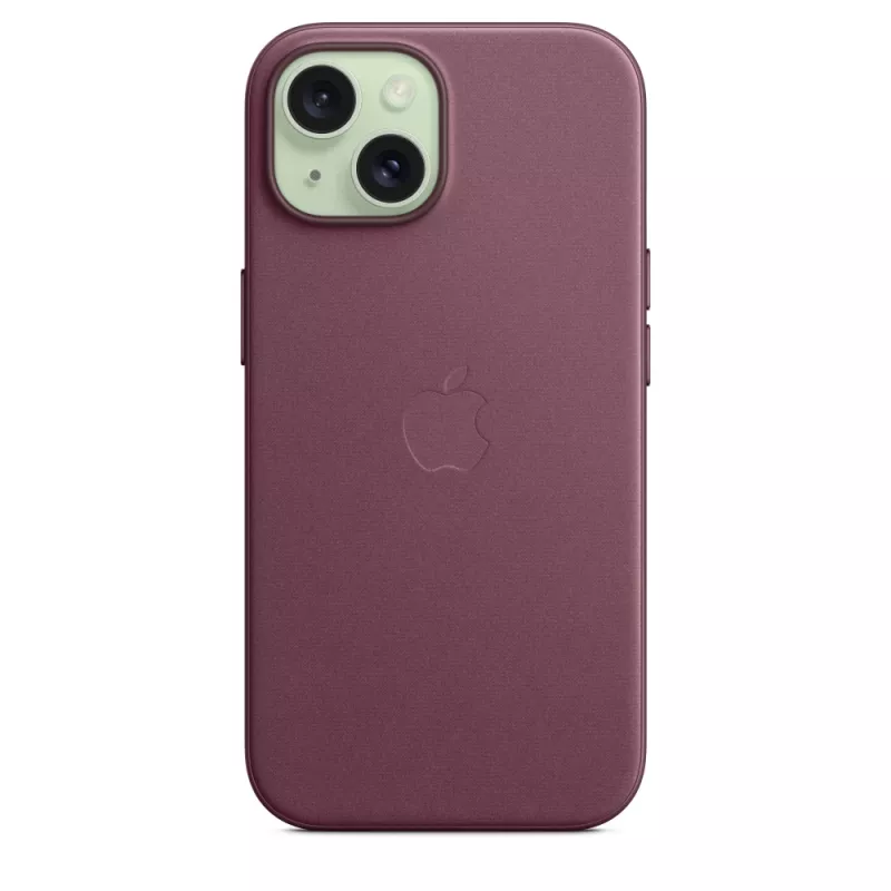 Apple FineWoven Case met MagSafe iPhone 15 Mulberry