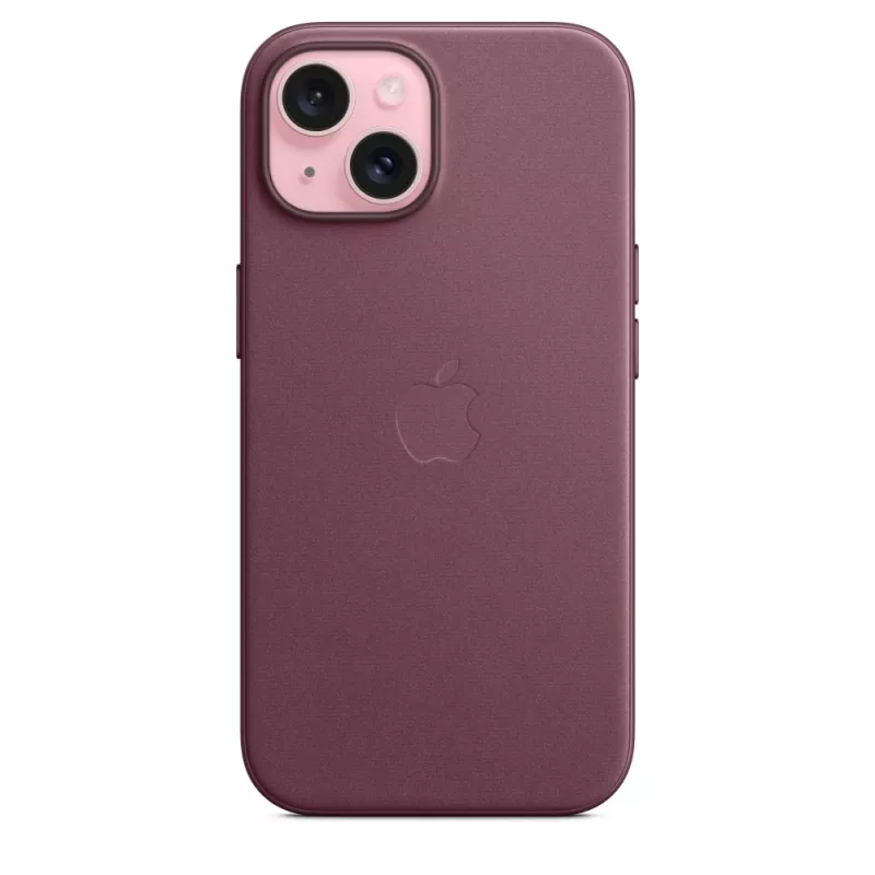 Apple FineWoven Case met MagSafe iPhone 15 Mulberry