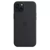 Apple silicone case met MagSafe iPhone 15 Plus zwart
