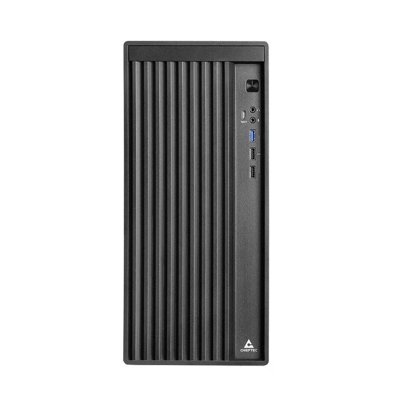 Chieftec BS-20B-OP Mini Tower pc-behuizing, microATX/Mini-ITX, zonder voeding, 2x 3,5″, 2x 2,5″, 1x 5,25″ bay, max. videokaart 270 mm, USB-C, 90 mm ventilator, zwart