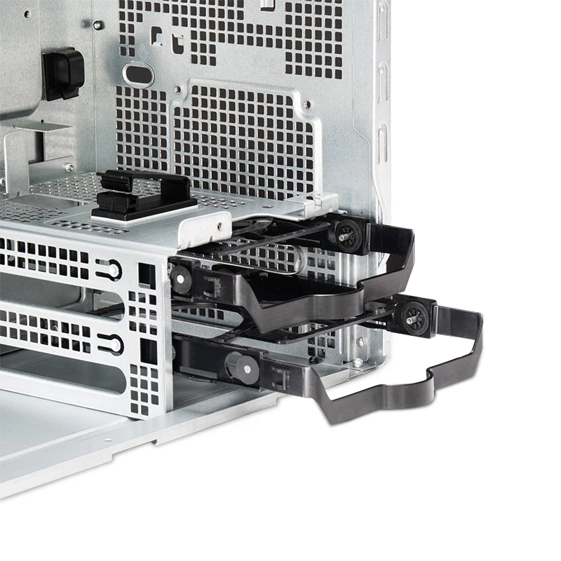 Chieftec BS-20B-OP Mini Tower pc-behuizing, microATX/Mini-ITX, zonder voeding, 2x 3,5″, 2x 2,5″, 1x 5,25″ bay, max. videokaart 270 mm, USB-C, 90 mm ventilator, zwart