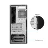 Chieftec BS-20B-OP Mini Tower pc-behuizing, microATX/Mini-ITX, zonder voeding, 2x 3,5″, 2x 2,5″, 1x 5,25″ bay, max. videokaart 270 mm, USB-C, 90 mm ventilator, zwart