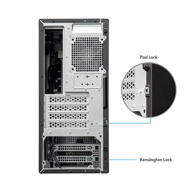 Chieftec BS-20B-OP Mini Tower pc-behuizing, microATX/Mini-ITX, zonder voeding, 2x 3,5″, 2x 2,5″, 1x 5,25″ bay, max. videokaart 270 mm, USB-C, 90 mm ventilator, zwart