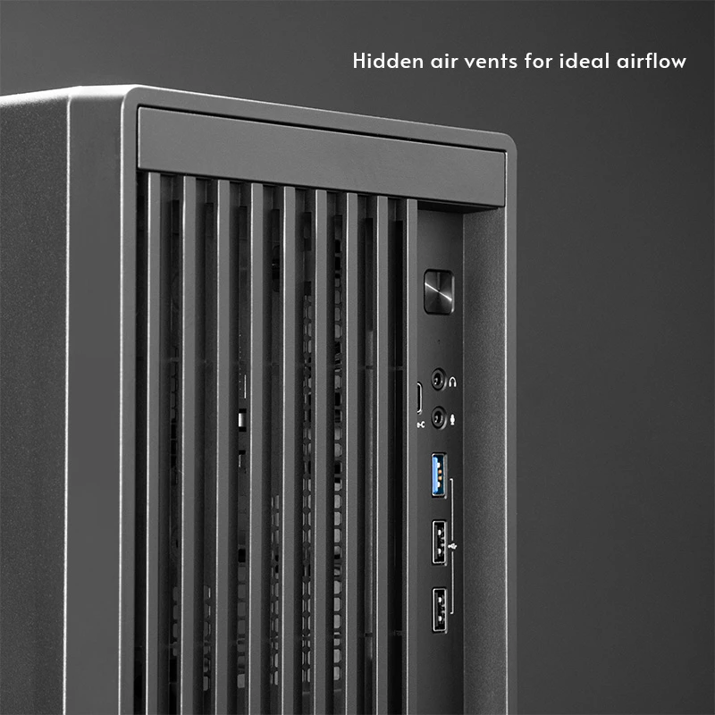 Chieftec BS-20B-OP Mini Tower pc-behuizing, microATX/Mini-ITX, zonder voeding, 2x 3,5″, 2x 2,5″, 1x 5,25″ bay, max. videokaart 270 mm, USB-C, 90 mm ventilator, zwart