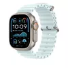 APPLE 49mm Ice Blue Ocean Band Extension - Naturel titanium afwerking