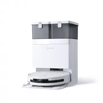 Stofzuigrobot Ecovacs Deebot T50 Pro Omni — 185 min. looptijd, 6400 mAh accu, 3 L basis-stofcapaciteit, D-ToF-lidar-navigatie, dweilen, 9 mm klimvermogen