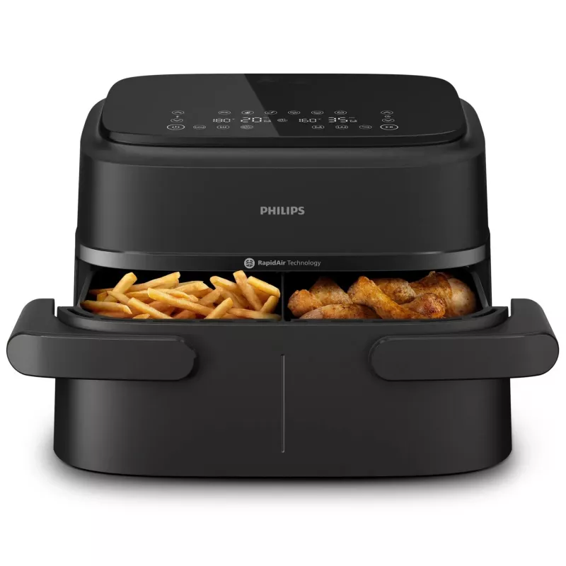 Philips 1000 serie NA150/00 friteuse dubbel 7 l vrijstaand 2450 W heteluchtfriteuse zwart