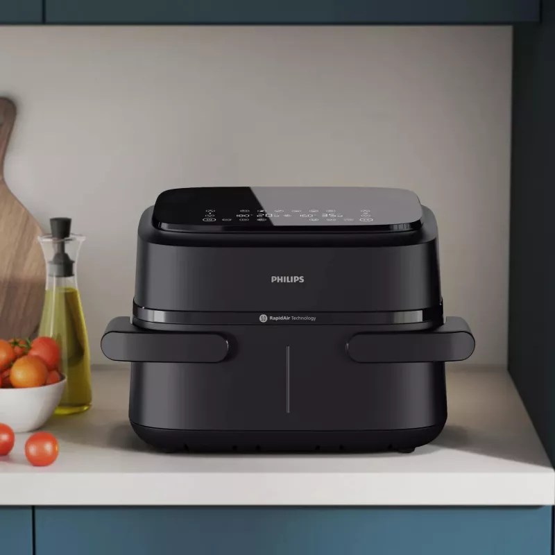 Philips 1000 serie NA150/00 friteuse dubbel 7 l vrijstaand 2450 W heteluchtfriteuse zwart
