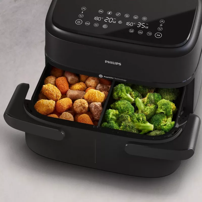Philips 1000 serie NA150/00 friteuse dubbel 7 l vrijstaand 2450 W heteluchtfriteuse zwart