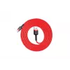 BASEUS gevlochten Cafule snellaadkabel – USB Type-A naar Type-C 2 A – 2 m – rood (nylon)