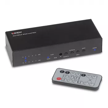 AV-matrixswitch Lindy 4x2 HDMI 4K60 matrix