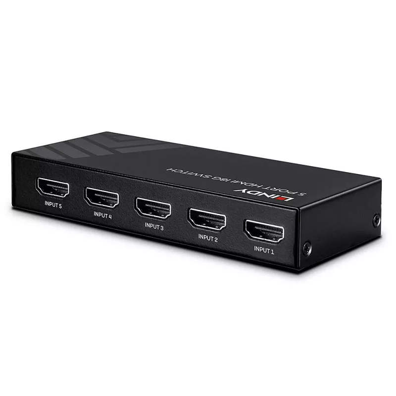 Lindy 38233 5-poorts HDMI 2.0 18G-switch, 5x HDMI, desktop