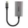 Lindy USB Type-C naar HDMI 8K60 converter, 0,11 m, USB Type-C, HDMI, stekker, bus, recht