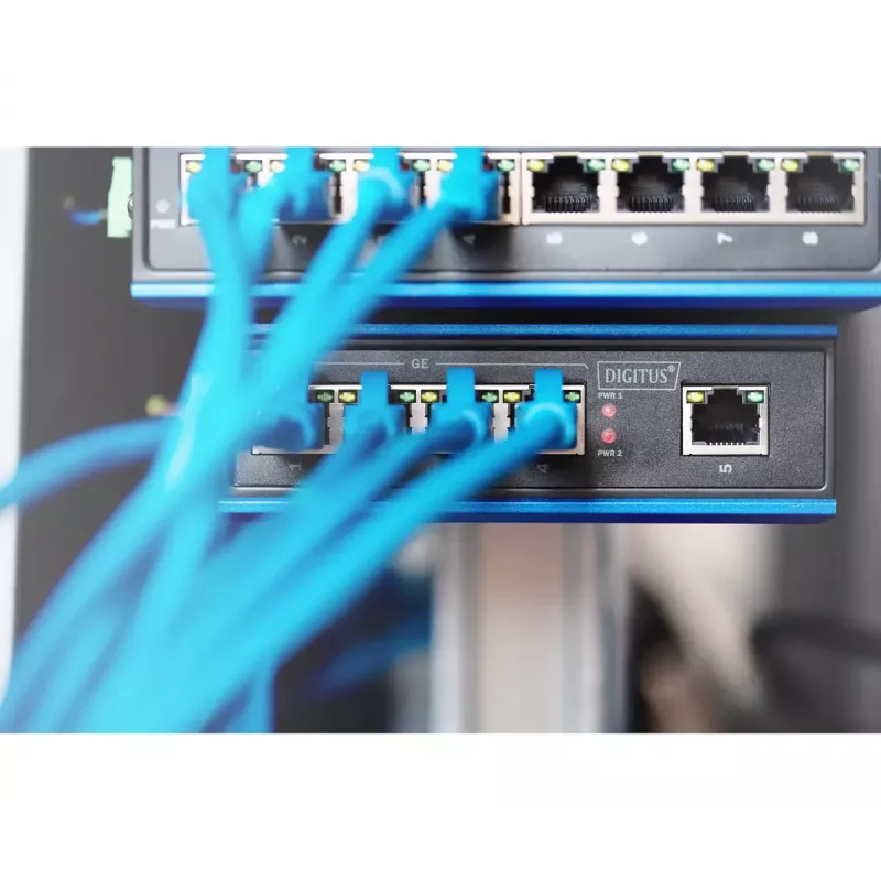 Digitus DN-651118 industriële Gigabit-switch met 5 poorten, unmanaged, DIN-rail