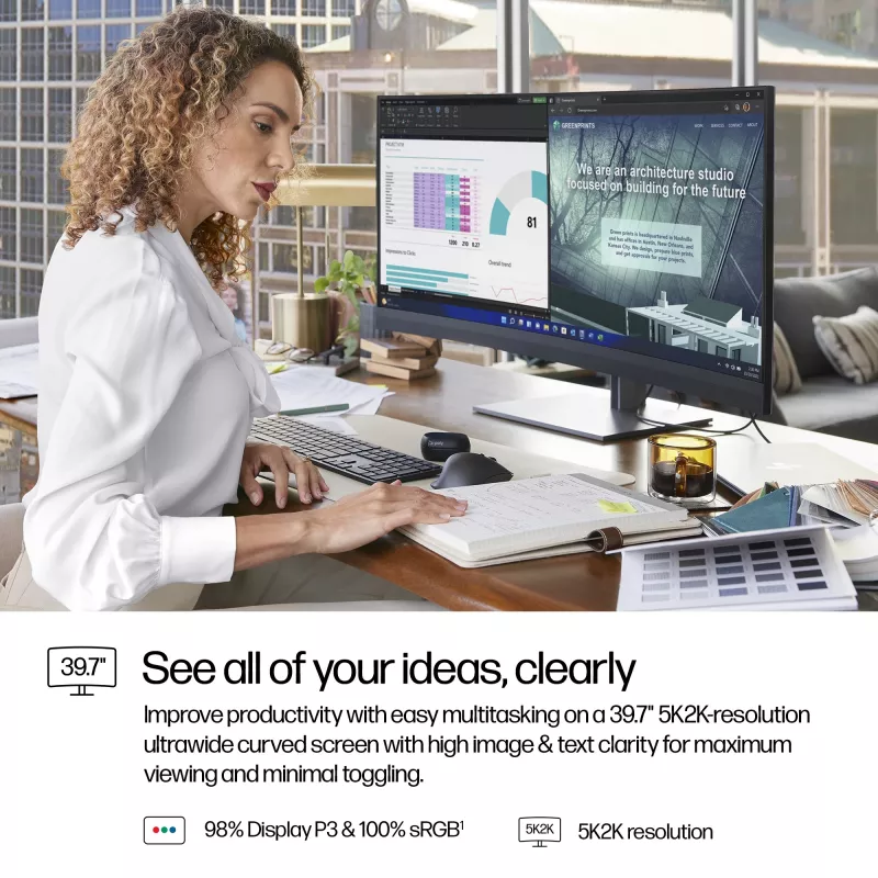 HP Serie 7 Pro 39,7 inch 5K2K conferentiemonitor-740pm