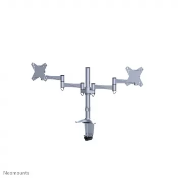 Neomounts FPMA-D1330DSILVER monitorarm 10-27 inch, klem/doorvoer, 9 kg, 25,4 cm (10 inch), 68,6 cm (27 inch), 100 x 100 mm, zilver