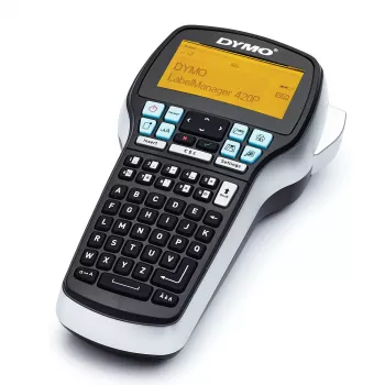DYMO LabelManager 420P hoogwaardige labelprinter-set met accu en draagbaar | ABC-toetsenbord met 4 rollen D1-labels & draagkoffer