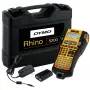 DYMO RHINO 5200 industriële labelprinter | labelapparaat-kit met koffer | tijdbesparende sneltoetsen, print snel, duurzaam labelapparaat voor bouwplaatsen en veeleisende labeltaken (EU-stekker Type-C)