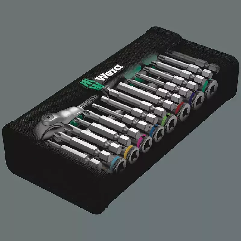 Wera 8100 SA 9 Zyklop Speed ratelset, 1/4 inch, inchmaten (28 st.)