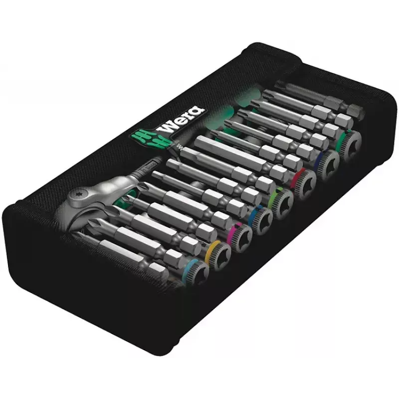 Wera 8100 SA 9 Zyklop Speed ratelset, 1/4 inch, inchmaten (28 st.)