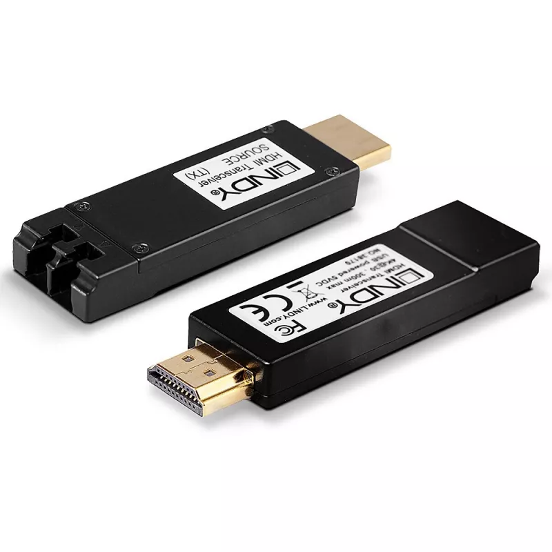 AV-zender & -ontvanger Lindy 300m glasvezel HDMI 4K30 extender