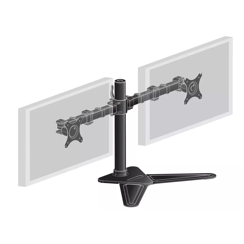 iiyama DS1002D-B1 monitorhouder / standvoet 76,2 cm (30 inch) bureau zwart