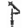 GEMBIRD verstelbare bureau-monitorarm, 17-32 inch zwart