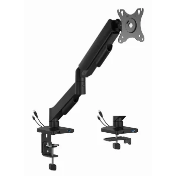 Bureau-monitorbeugel Gembird MA-DA1U-01 voor beeldschermen tot 32 inch (81,3 cm), max. 9 kg, VESA 75x75–100x100, zwart