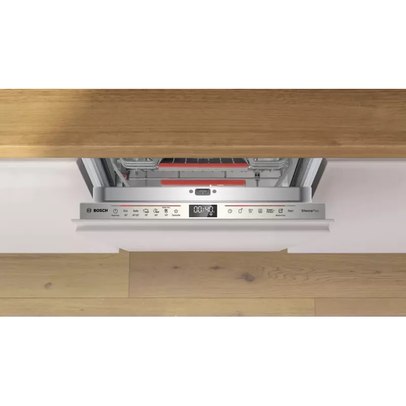 Inbouw vaatwasser Bosch Serie 6 SPV6EMX09E, slimline 45 cm, 10 couverts, 6 programma's, 44 dB, energie-efficiëntieklasse B