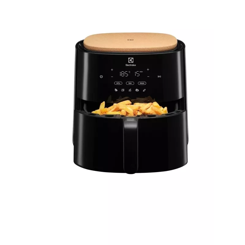 Heteluchtfriteuse Electrolux EAF5B — 5 l, 1500 W, tot 200 °C, 8 programma's, touchbediening, LED-display