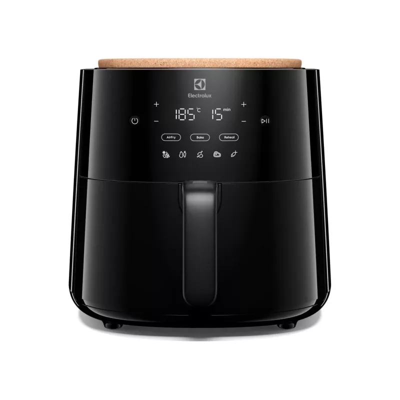 Heteluchtfriteuse Electrolux EAF5B — 5 l, 1500 W, tot 200 °C, 8 programma's, touchbediening, LED-display