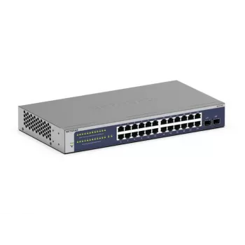 NETGEAR GS724Tv6 Managed L2+/L3 Gigabit Ethernet (10/100/1000) 1U blauw, grijs