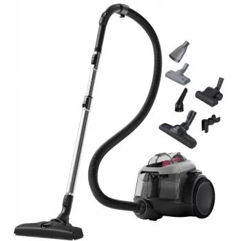 Stofzuiger Electrolux EL61A4UG, zakloze droogzuiger, 700 W max, 170 W zuigkracht, 9 m kabel, 12 m radius, grijs