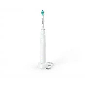 Philips 3100 series HX3671/13 sonische tandenborstel – sonische technologie, 31.000 bewegingen/min., druksensor, Li-Ion, ingebouwde accu, 1 borstelkop, wit