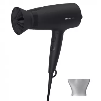 Haardroger Philips 3000 Series BHD308/10 — 1600 W, 3 warmte- en 3 snelheidsstanden, opvouwbare handgreep, ophangring