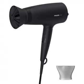 Haardroger Philips 3000 Series BHD308/10 — 1600 W, 3 warmte- en 3 snelheidsstanden, opvouwbare handgreep, ophangring