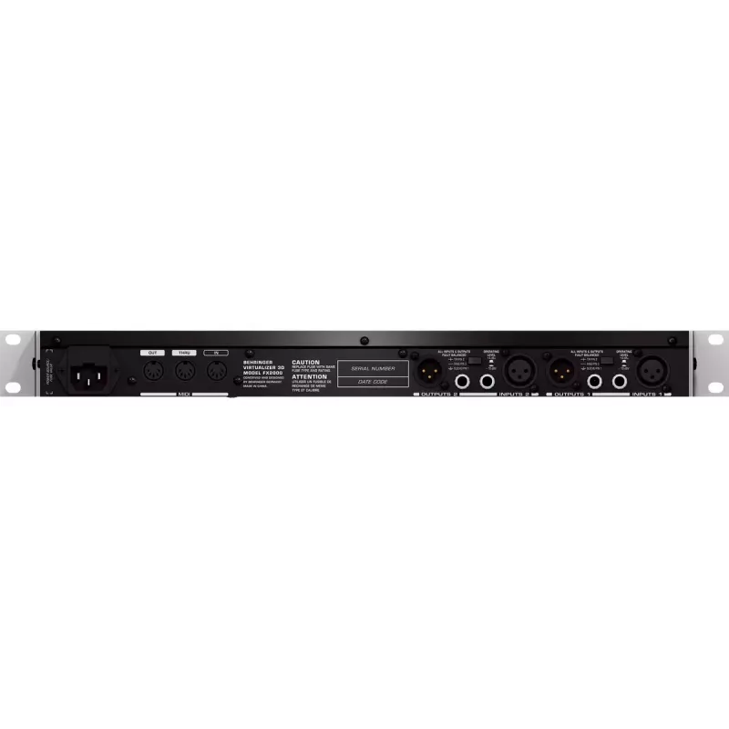 Effectprocessor Behringer FX2000 44,5 mm breedte 483 mm diepte 217 mm hoogte