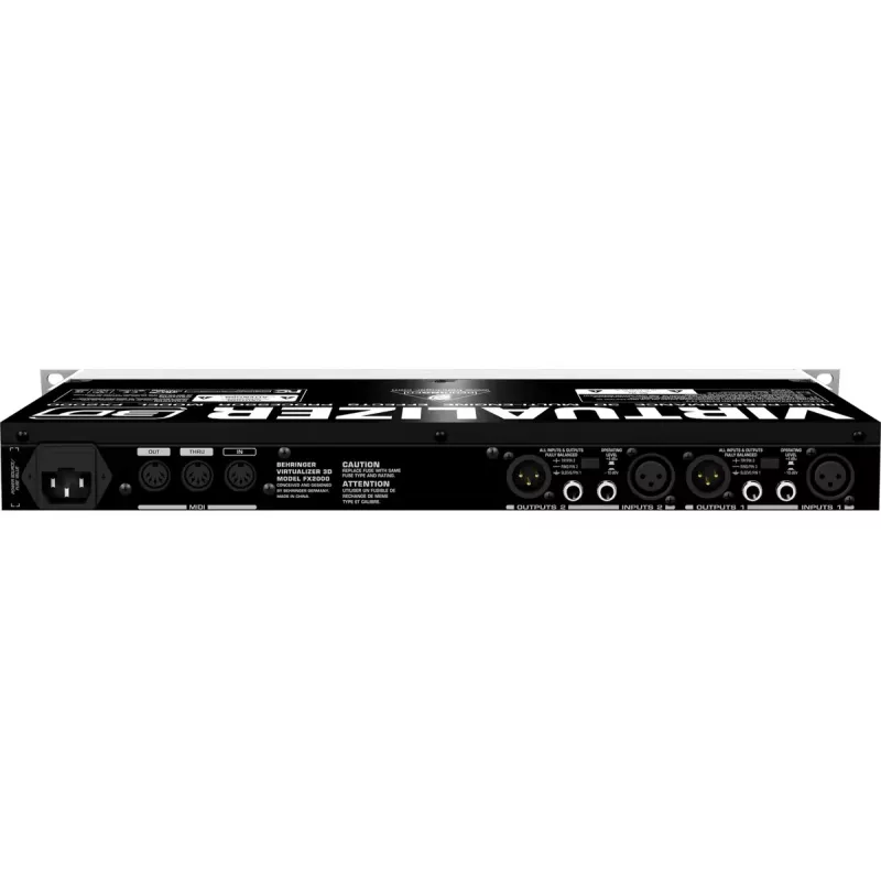 Effectprocessor Behringer FX2000 44,5 mm breedte 483 mm diepte 217 mm hoogte