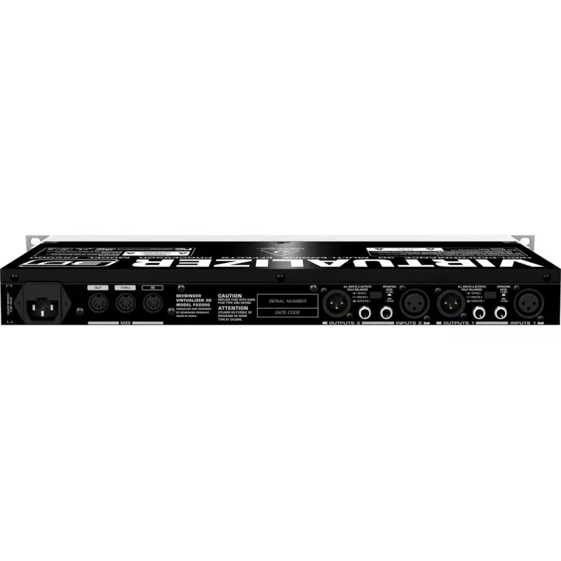 Effectprocessor Behringer FX2000 44,5 mm breedte 483 mm diepte 217 mm hoogte
