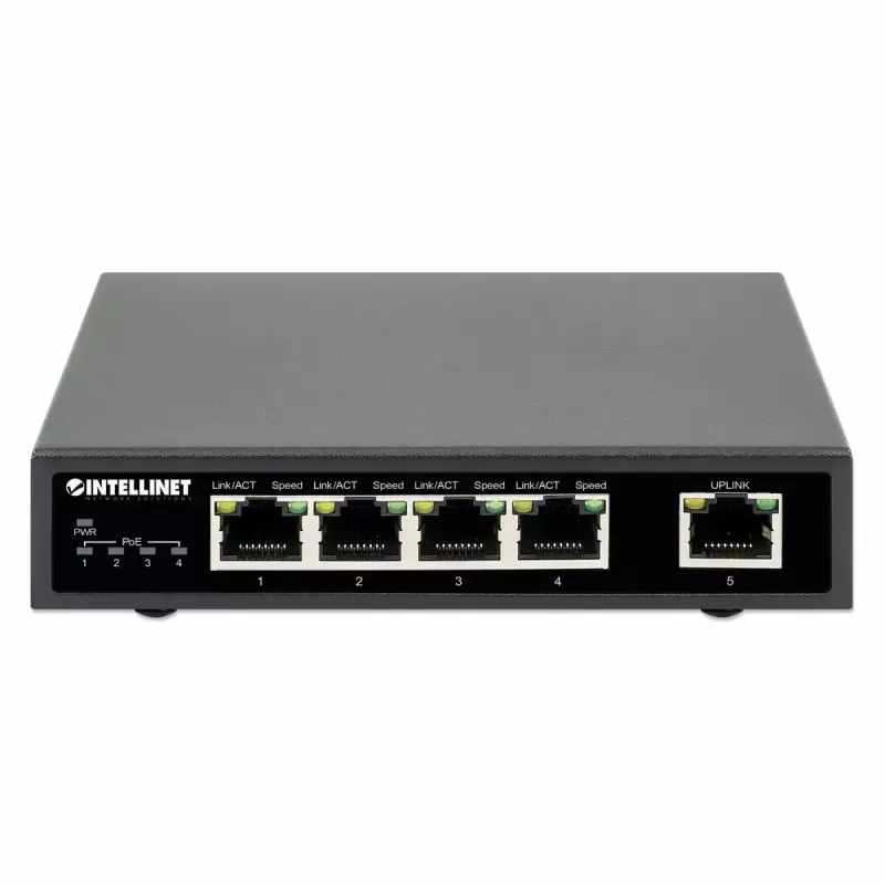Intellinet 5-poorts Gigabit Ethernet PoE+-switch 62W 4 PSE-poorten