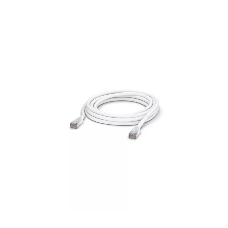 Netwerk-patchkabel UBIQUITI UACC-CABLE-PATCH-OUTDOOR-5M-W, RJ-45 Cat5e, koperdraad, 5 m, wit, S/UTP