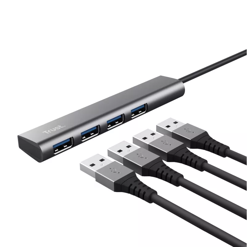 Trust Halyx USB 3.2 Gen 1 (3.1 Gen 1) Type-A 5 Mbit/s grijs