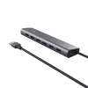 Trust Halyx 24967 USB-hub met 7 poorten, USB 3.2 Gen 1, Type-A, 5000 Mbit/s, zilver