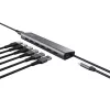 Trust Halyx 24967 USB-hub met 7 poorten, USB 3.2 Gen 1, Type-A, 5000 Mbit/s, zilver