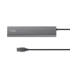 Trust Halyx 24967 USB-hub met 7 poorten, USB 3.2 Gen 1, Type-A, 5000 Mbit/s, zilver