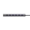 Trust Halyx 24967 USB-hub met 7 poorten, USB 3.2 Gen 1, Type-A, 5000 Mbit/s, zilver